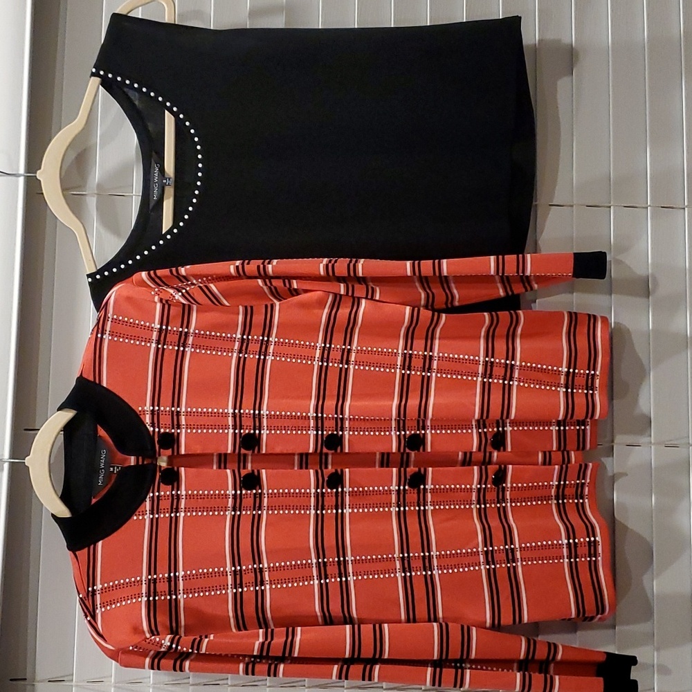 Ming Wang jacket size M and top size S